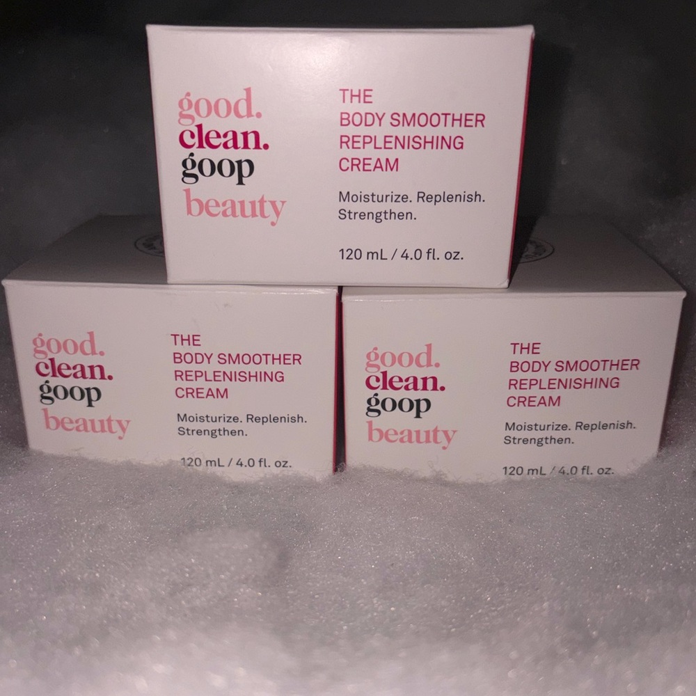 NEW! 3 Jars Goop Beauty The Body Smoother Replenishing Cream 4oz each